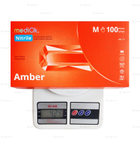 Нитриловые перчатки MediOk, плотность 3.8 г. - оранжевые Amber (100 шт) M (7-8) - изображение 2