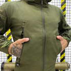 Мужской демисезонный Костюм Softshell Куртка + Брюки / Полевая форма с системой Вентиляции олива размер M - изображение 4