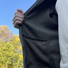 Чоловіча флісова куртка з кишенями та панелями велкро / Фліска у кольорі олива розмір L - зображення 7