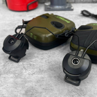 Активные водонепроницаемые наушники Howard Impact Sport с микрофоном и креплением на шлем олива - изображение 4