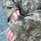 Мужская зимняя Куртка с Липучками под шевроны / Водонепроницаемый Бушлат "Дюспо" пиксель размер M - изображение 8