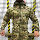 Мужская водонепроницаемая куртка Softshell с Капюшоном и Вентиляционными молниями мультикам размер 2XL - изображение 1