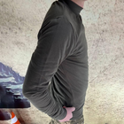 Утепленный мужской Гольф с манжетами / Плотная Водолазка олива размер S - изображение 2