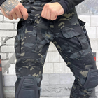 Чоловічі щільні Штани G3 з Наколінниками у комплекті / Міцні Брюки ріп-стоп чорний мультикам розмір XL - зображення 3