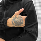 Чоловічий демісезонний Костюм Police Куртка + Штани / Польова форма Softshell чорна розмір XL - зображення 4