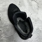 Мужские кожаные Ботинки на меху черные / Зимняя обувь на резиновой подошве размер 45 - изображение 7