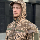 Чоловіча демісезонна Куртка B&L Softshell із Системою Вентиляції та функціональними Кишенями піксель розмір 6XL - зображення 5
