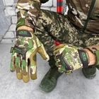 Плотные штурмовые перчатки Mechanix M-Pact с системой защиты Thermal Plastic Rubber мультикам размер M - изображение 1