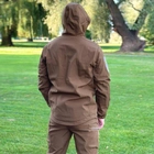 Костюм мужской на флисе Куртка + Брюки / Утепленный Комплект Softshell койот размер XL - изображение 5