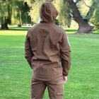 Костюм мужской на флисе Куртка + Брюки / Утепленный Комплект Softshell койот размер 2XL - изображение 5