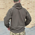 Демисезонная мужская Куртка Softshell с Капюшоном и системой Вентиляции олива размер S - изображение 3