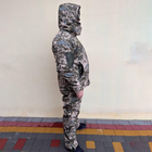 Чоловічий демісезонний Костюм Куртка + Штани / Польова форма Softshell на Синтепоні піксель розмір 2XL - зображення 2