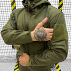 Чоловічий демісезонний Костюм Softshell Куртка + Штани / Польова форма із системою Вентиляції олива розмір 3XL - зображення 5