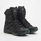 Универсальные кожаные Берцы с Мембраной Winterfrost / Демисезонные Ботинки на гибкой подошве черные размер 43 - изображение 3