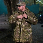 Чоловіча зимова Куртка G8 із функціональними кишенями / Водонепроникний Бушлат на хутрі мультикам розмір L - зображення 4