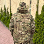 Мужская зимняя Куртка с Липучками под шевроны / Водонепроницаемая Парка мультикам размер 3XL - изображение 4