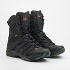 Универсальные кожаные Берцы с Мембраной Winterfrost / Демисезонные Ботинки на гибкой подошве черные размер 36 - изображение 3