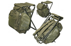 Рюкзак туристичний, тактичний, рибальський Mil-tec 20 л зі стільчиком (олива) - зображення 7