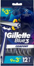 Jednorazowe maszynki do golenia Gillette Blue 3 12 szt (7702018490622)