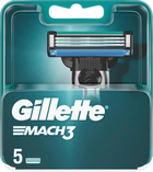 Wymienne wkłady (ostrza) do golenia dla mężczyzn Gillette Mach3 5 szt (7702018552313) - obraz 1