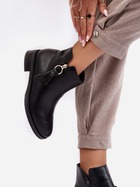 Жіночі черевики низькі Vasica 36 Чорні (5905677957228) - зображення 6