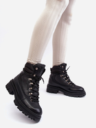 Жіночі зимові черевики низькі Big Star MM274663 38 Чорні (5900714688486) - зображення 4