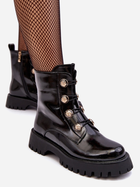 Жіночі зимові черевики високі S.Barski D&A MR870-51 37 Чорні (5905677950144) - зображення 7