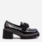 Loafersy damskie na obcasie Renesma 37 Czarne (5905677953701) - obraz 1