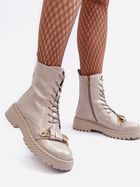 Жіночі зимові черевики високі S.Barski D&A MR870-67 38 Світло-сірі (5905677949490) - зображення 5