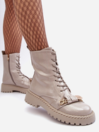 Жіночі зимові черевики високі S.Barski D&A MR870-67 38 Світло-сірі (5905677949490) - зображення 6