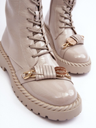 Жіночі зимові черевики високі S.Barski D&A MR870-67 37 Світло-сірі (5905677949506) - зображення 7