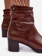 Жіночі зимові черевики високі Sergio Leone Liriam 37 Коричневі (5905677939750) - зображення 7
