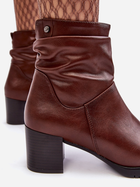 Жіночі зимові черевики високі Sergio Leone Liriam 40 Коричневі (5905677939781) - зображення 7