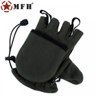 Военные флисовые перчатки - варежки MFH Германия, олива/хаки, р-р. XXL - изображение 5