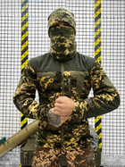 Тактичний теплий військовий комплект Mission ( Куртка + Фліска + Штани ), Камуфляж: Піксель, Розмір: M - зображення 4