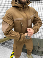 Тактичний теплий військовий комплект Leader ( Куртка + Штани ), Камуфляж: Койот, Розмір: M - зображення 4