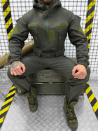 Тактический теплый военный комплект Leader ( Куртка + Штаны ), Камуфляж: Олива, Размер: M - изображение 3