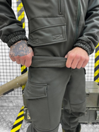 Тактичний теплий військовий комплект Leader ( Куртка + Штани ), Камуфляж: Олива, Розмір: M - зображення 7
