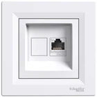 Розетка комп'ютерна з RJ45 UTP кат.5Е Asfora біла ABS [EPH4300121] Шнейдер Електрік