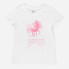 T-shirt dziecięcy dla dziewczynki OVS 1804427 122 cm Biały (8056781110423) - obraz 1