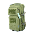 Рюкзак тактичний 28 л, два відділення, фронтальні кармани, додаткові стяжки, розмір 50*28*20 см, олива - зображення 1