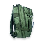 Рюкзак тактичний, штурмовий 18 л, 2 відділення, 2 фронтальні кармани, розмір 45*23*18 см, хакі - зображення 3