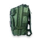 Рюкзак тактичний, штурмовий 18 л, 2 відділення, 2 фронтальні кармани, розмір 45*23*18 см, хакі - зображення 8