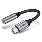 Перехідник UGREEN AV142 USB Type C to 3.5mm Female Cable 10cm Gray UGR-30632