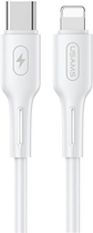 Kabel Usams U43 US-SJ406 USB-C - Lighting 1.2 m biały (6958444984674) - obraz 1