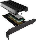 Karta rozszerzeń Icy Box PCIe dla 1 x SSD M.2 NVMe (IB-PCI214M2-HSL) - obraz 6