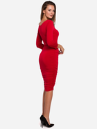Sukienka ołówkowa damska Makover K006 S Czerwona (5903068458064) - obraz 2