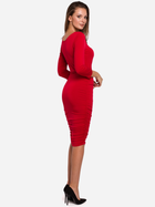 Sukienka ołówkowa damska Makover K006 L Czerwona (5903068458040) - obraz 2