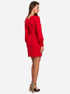Sukienka ołówkowa damska Makover K027 M Czerwona (5903068461309) - obraz 2