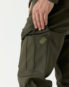 Костюм камуфляжний утеплений на флісі, куртка з капюшоном, тканина софтшелл, колір олива 60 - зображення 6